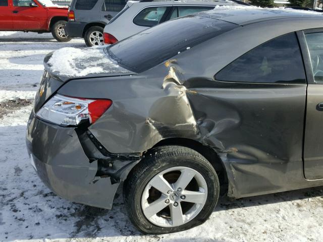 2HGFG12838H542040 - 2008 HONDA CIVIC EX GRAY photo 9