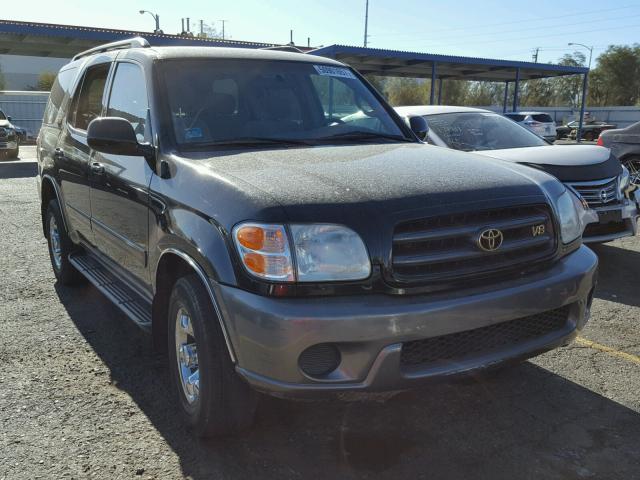 5TDZT34A44S223521 - 2004 TOYOTA SEQUOIA SR BLACK photo 1