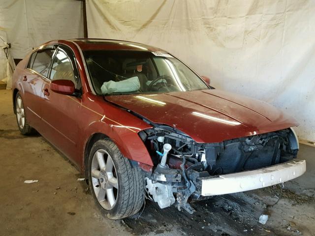 1N4BA41E04C892462 - 2004 NISSAN MAXIMA SE RED photo 1