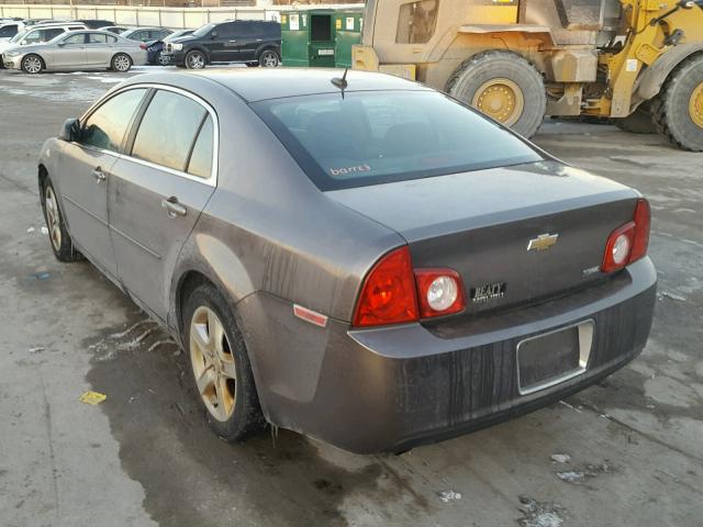 1G1ZA5E01AF127356 - 2010 CHEVROLET MALIBU LS GRAY photo 3