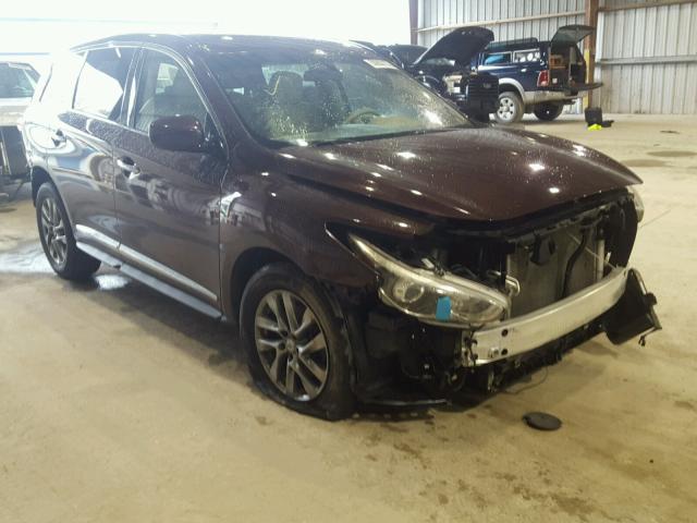 5N1AL0MN8DC325545 - 2013 INFINITI JX35 BASE BURGUNDY photo 1