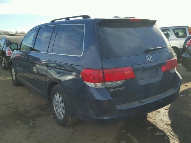 5FNRL38759B404959 - 2009 HONDA ODYSSEY EX BLUE photo 3