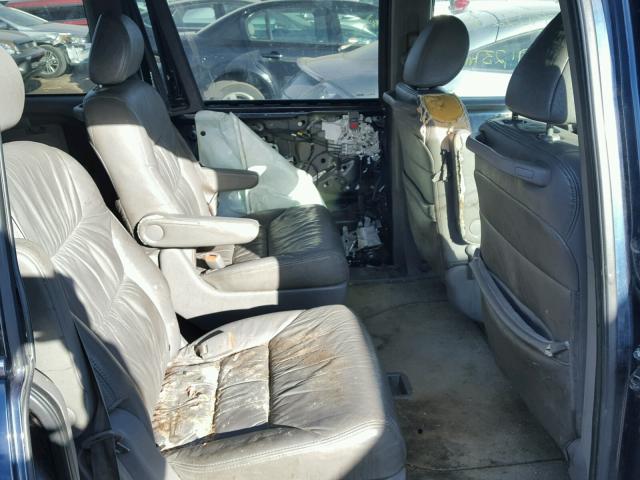 5FNRL38759B404959 - 2009 HONDA ODYSSEY EX BLUE photo 6