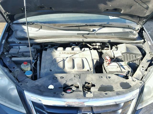 5FNRL38759B404959 - 2009 HONDA ODYSSEY EX BLUE photo 7