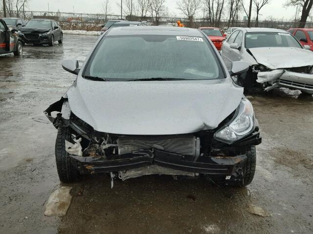 KMHDH4AE0GU480020 - 2016 HYUNDAI ELANTRA SE GRAY photo 9