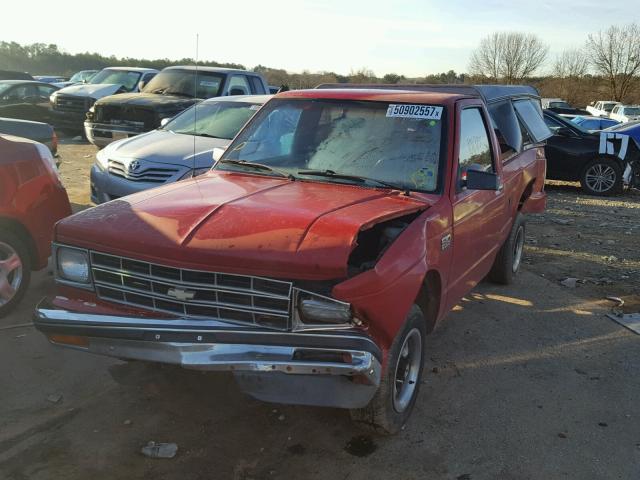 1GCCS14Z6J2246241 - 1988 CHEVROLET S TRUCK S1 RED photo 2