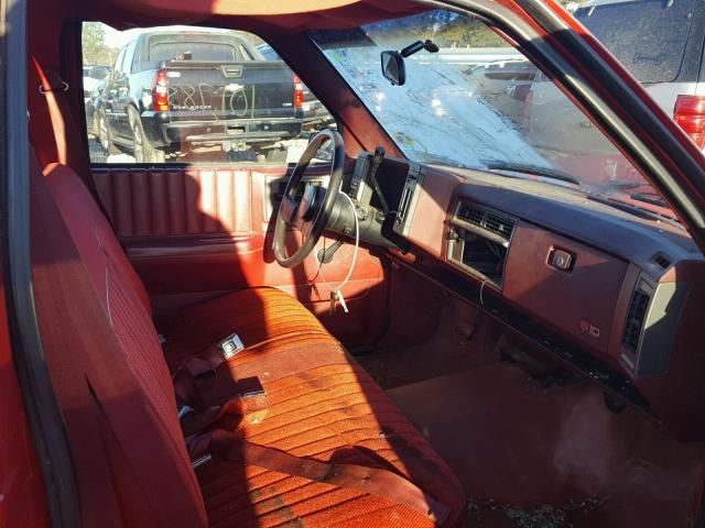 1GCCS14Z6J2246241 - 1988 CHEVROLET S TRUCK S1 RED photo 5