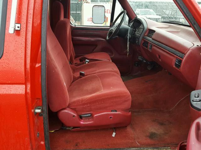 1FTJX35F8TEA88799 - 1996 FORD F350 RED photo 5