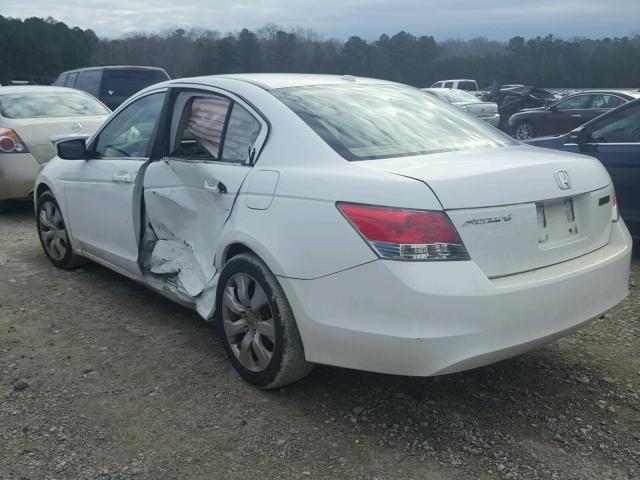 1HGCP26819A044468 - 2009 HONDA ACCORD EXL WHITE photo 3