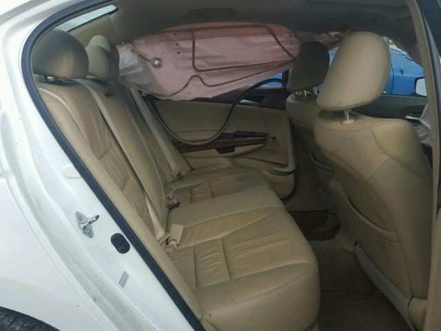 1HGCP26819A044468 - 2009 HONDA ACCORD EXL WHITE photo 6