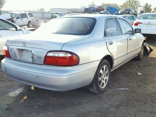 1YVGF22C7Y5114716 - 2000 MAZDA 626 ES SILVER photo 4