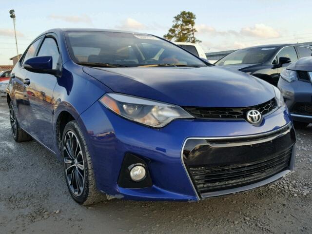 5YFBURHE1FP329287 - 2015 TOYOTA COROLLA L BLUE photo 1