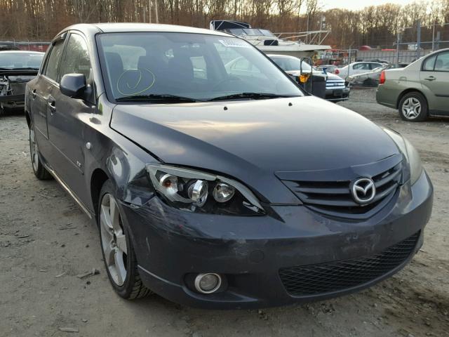 JM1BK343261534564 - 2006 MAZDA 3 HATCHBAC BLACK photo 1