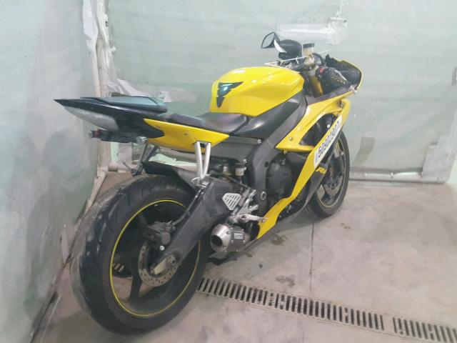 JYARJ16EX8A004877 - 2008 YAMAHA YZFR6 YELLOW photo 4