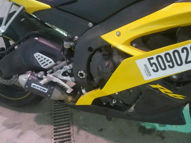 JYARJ16EX8A004877 - 2008 YAMAHA YZFR6 YELLOW photo 7