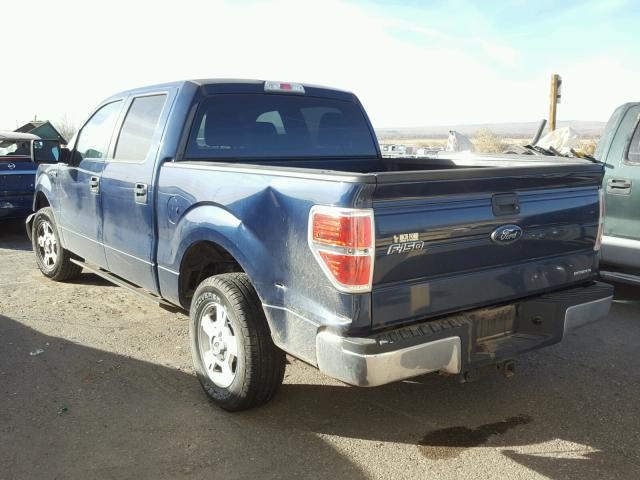 1FTFW1CF4DKD30328 - 2013 FORD F150 SUPER BLUE photo 3