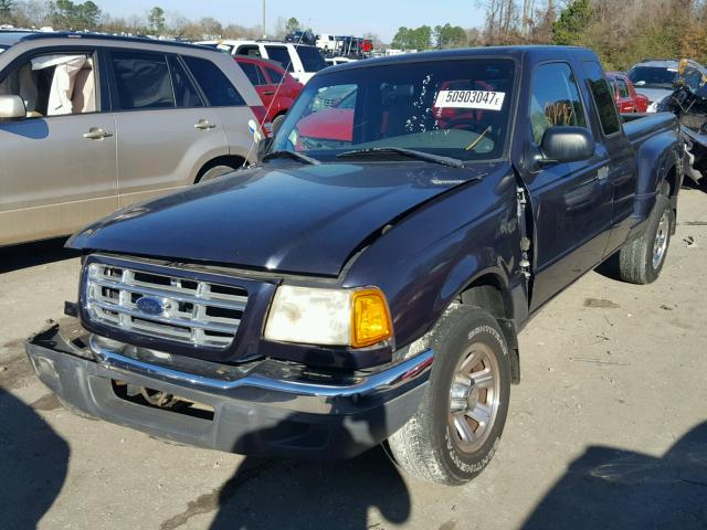 1FTYR14U91PA90592 - 2001 FORD RANGER SUP BLUE photo 2