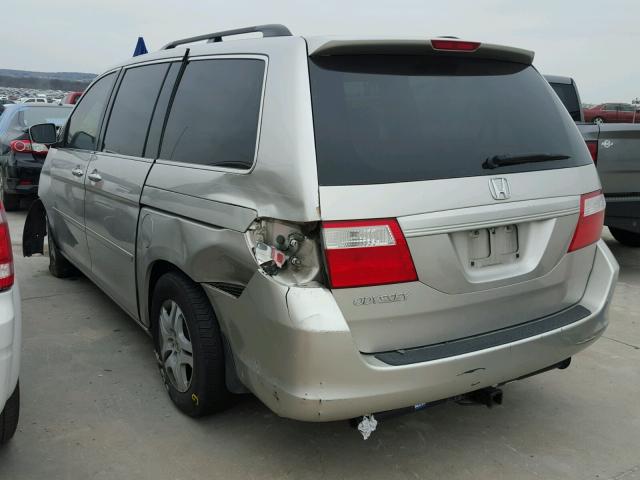 5FNRL38756B455793 - 2006 HONDA ODYSSEY EX SILVER photo 3