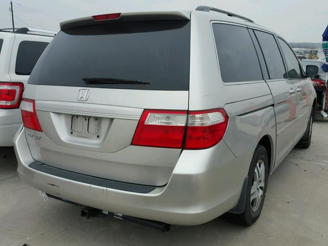 5FNRL38756B455793 - 2006 HONDA ODYSSEY EX SILVER photo 4