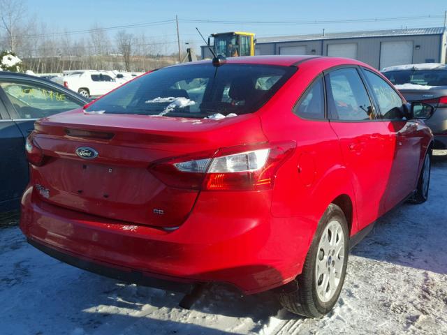 1FAHP3F24CL168564 - 2012 FORD FOCUS SE RED photo 4