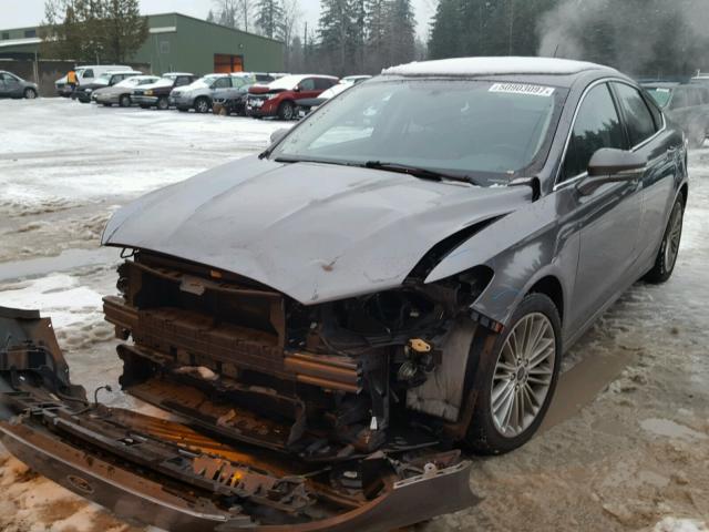 3FA6P0H97DR280942 - 2013 FORD FUSION SE SILVER photo 2