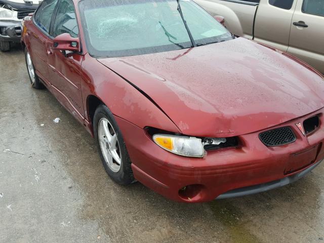 1G2WP52K83F127151 - 2003 PONTIAC GRAND PRIX MAROON photo 9