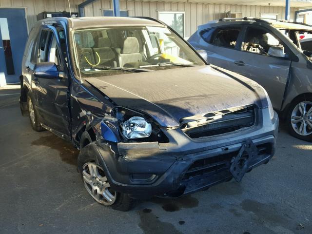 JHLRD78892C083186 - 2002 HONDA CR-V EX BLUE photo 1