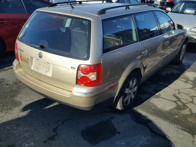 WVWWH63B52E001038 - 2002 VOLKSWAGEN PASSAT GLX 金色 照片 4