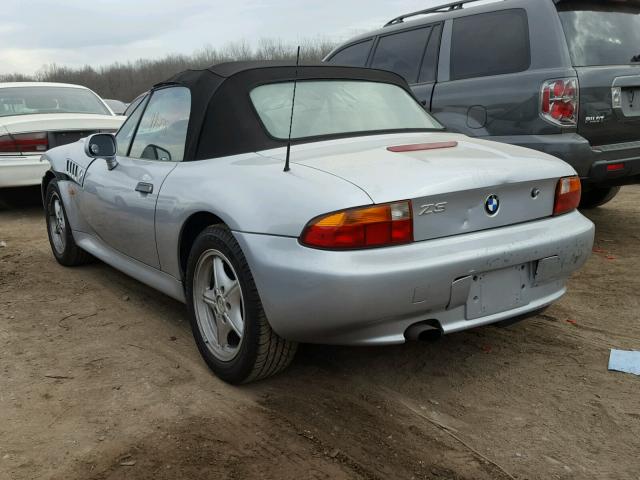 4USCH7320VLE02406 - 1997 BMW Z3 1.9 SILVER photo 3