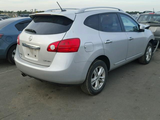 JN8AS5MV4DW128119 - 2013 NISSAN ROGUE S SILVER photo 4