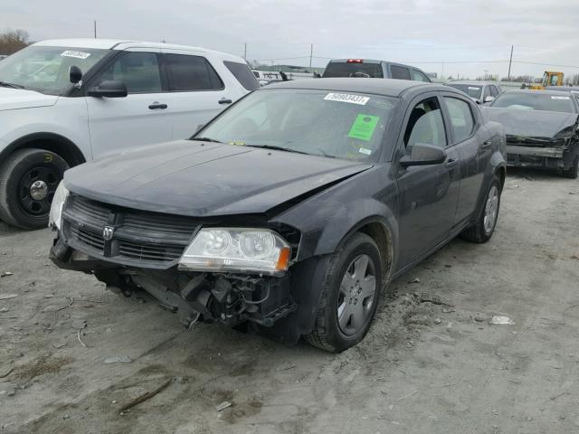 1B3CC4FBXAN106658 - 2010 DODGE AVENGER SX BLACK photo 2