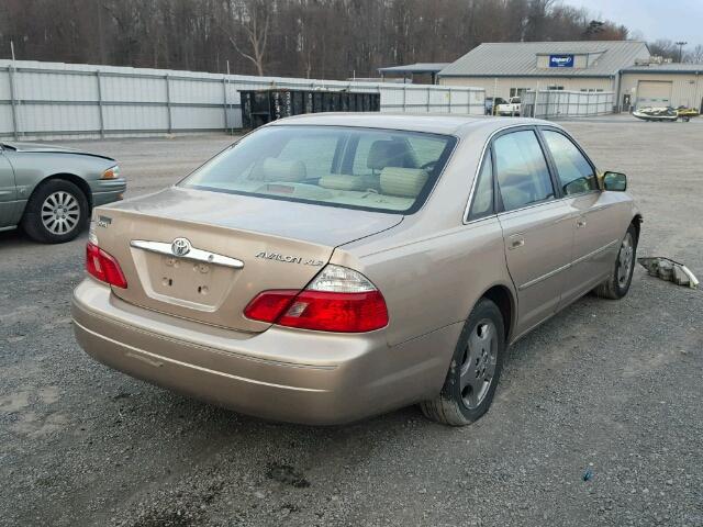 4T1BF28BX3U277790 - 2003 TOYOTA AVALON XL GOLD photo 4