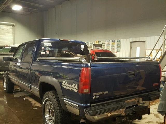 1GTGK23J5YF459123 - 2000 GMC SIERRA K25 BLUE photo 3