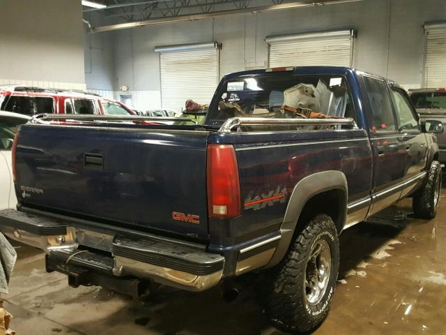 1GTGK23J5YF459123 - 2000 GMC SIERRA K25 BLUE photo 4