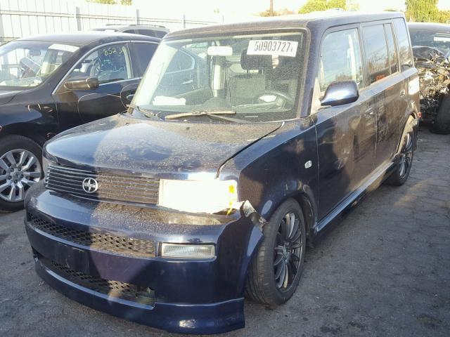 JTLKT324464106880 - 2006 SCION XB BLUE photo 2