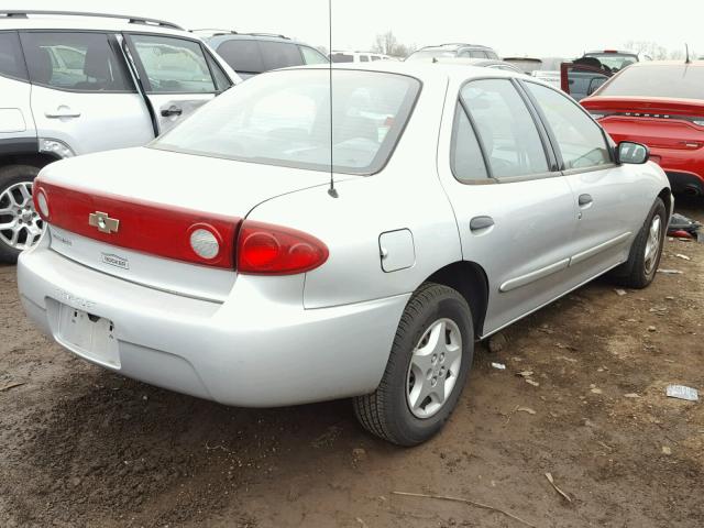 1G1JC52F347166089 - 2004 CHEVROLET CAVALIER SILVER photo 4