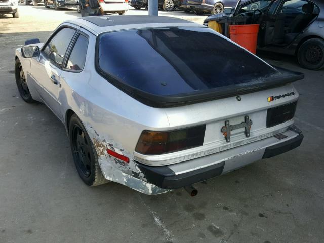 WP0AB0948HN475382 - 1987 PORSCHE 944 SILVER photo 3