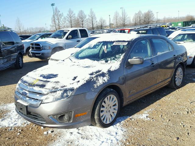 3FADP0L38AR217077 - 2010 FORD FUSION HYB GRAY photo 2