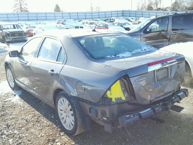 3FADP0L38AR217077 - 2010 FORD FUSION HYB GRAY photo 3