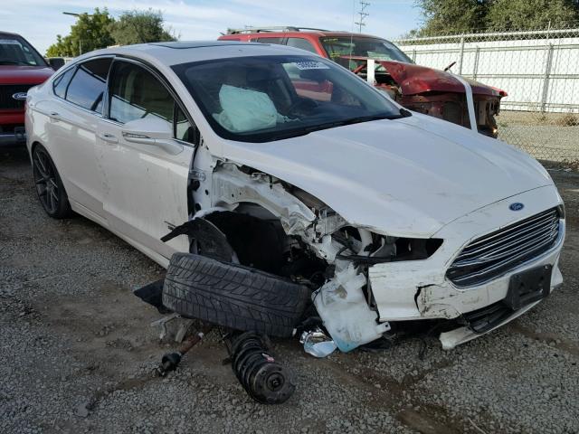 3FA6P0PU2FR298046 - 2015 FORD FUSION SE WHITE photo 1