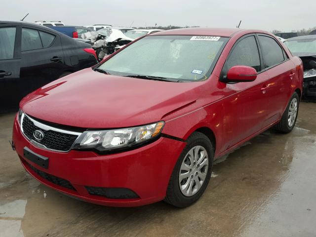 KNAFU4A2XD5732714 - 2013 KIA FORTE EX RED photo 2