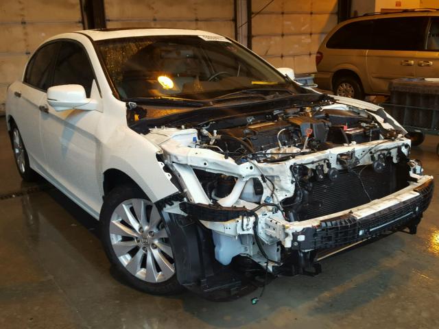 1HGCR2F80DA068182 - 2013 HONDA ACCORD EXL WHITE photo 1