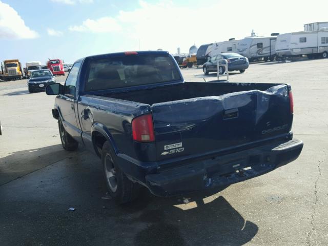 1GCCS145018177217 - 2001 CHEVROLET S TRUCK S1 BLUE photo 3