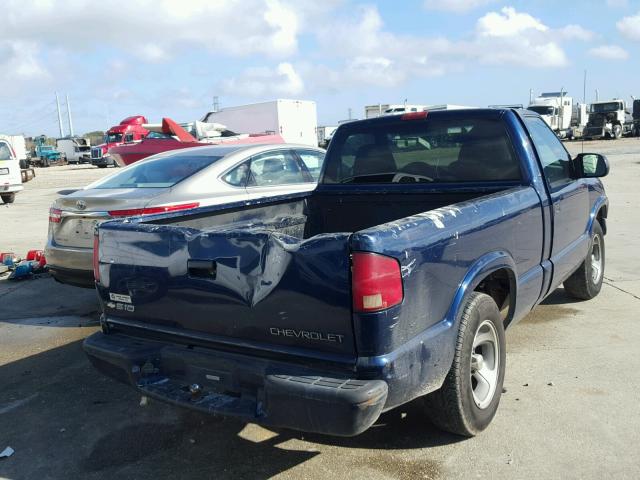 1GCCS145018177217 - 2001 CHEVROLET S TRUCK S1 BLUE photo 4