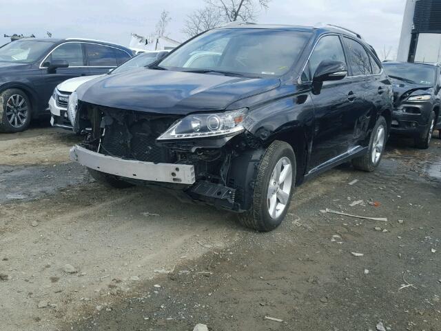 2T2BK1BAXFC302338 - 2015 LEXUS RX 350 BLACK photo 2