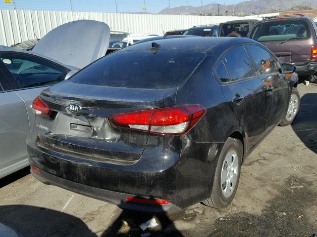 3KPFL4A76HE114317 - 2017 KIA FORTE LX BLACK photo 4