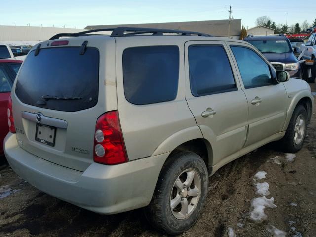 4F2YZ94125KM49966 - 2005 MAZDA TRIBUTE S GOLD photo 4