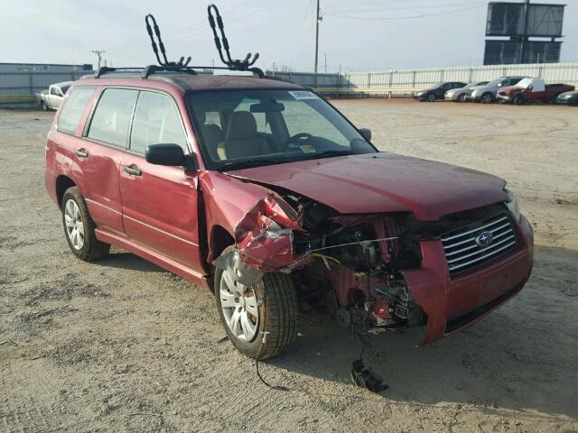 JF1SG63658H701305 - 2008 SUBARU FORESTER 2 BURGUNDY photo 1