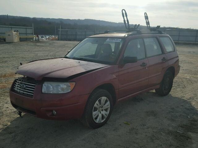 JF1SG63658H701305 - 2008 SUBARU FORESTER 2 BURGUNDY photo 2