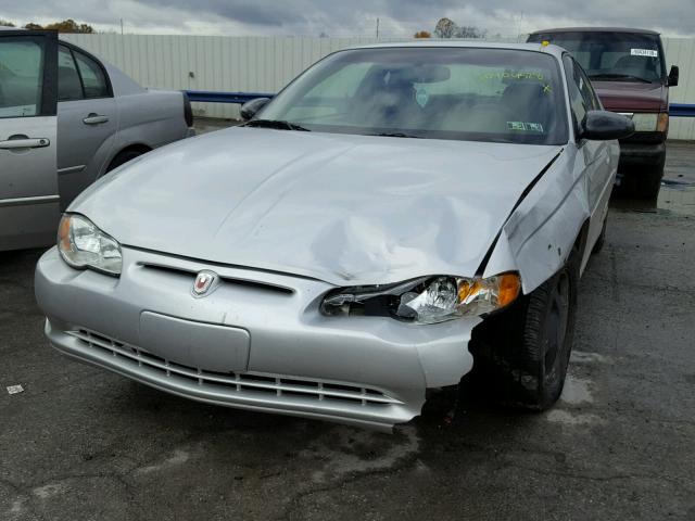 2G1WX12K539196286 - 2003 CHEVROLET MONTE CARL ვერცხლისფერი ფოტო 2